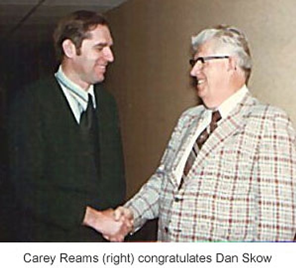 Carey A. Reams, at right, in an archival photograph